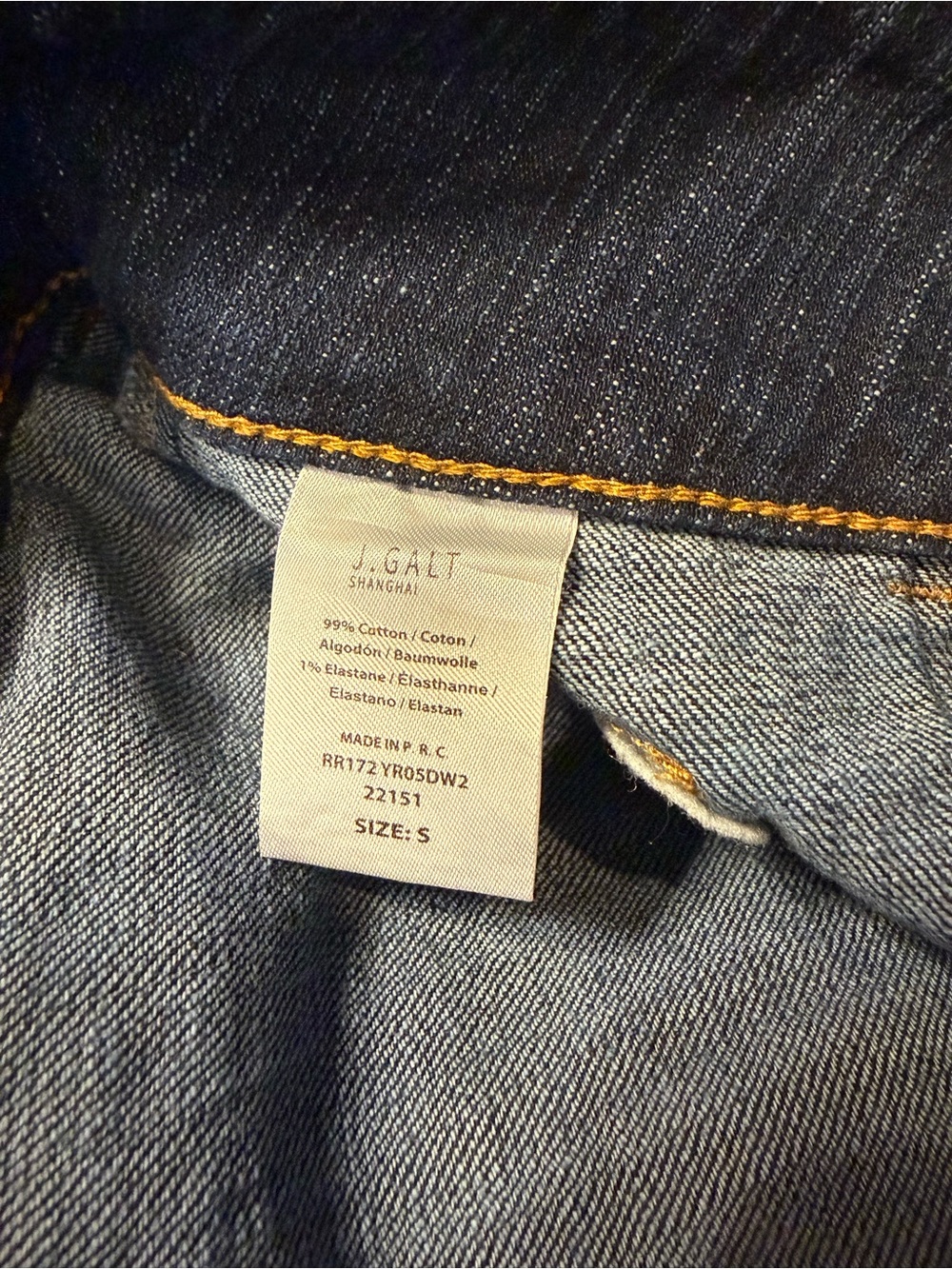 J.Galt Women’s Dark Blue Denim Jeans - Size S